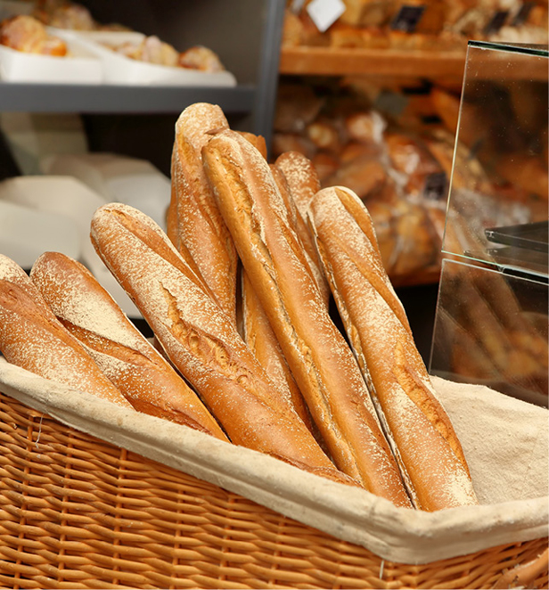 Basket of French Baguettes