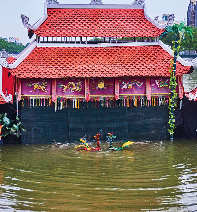 Water puppet show in Hanoi, Vietnam